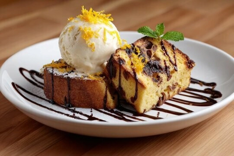 Delicioso panetón con helado para disfrutar en familia