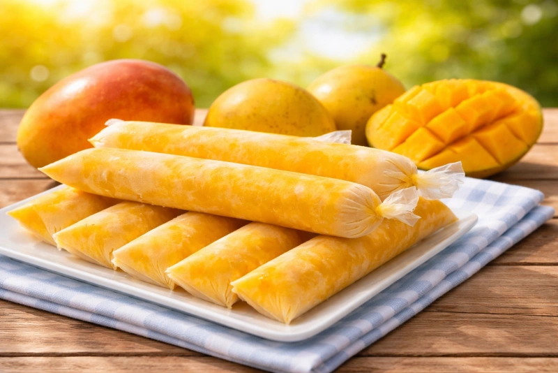 Deliciosos marcianos de mango refrescantes y dulces