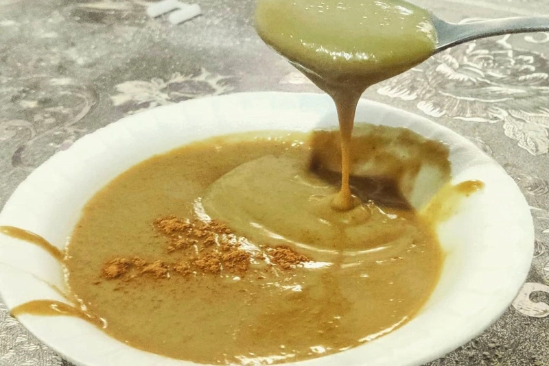 plato con mazamorra de cochino